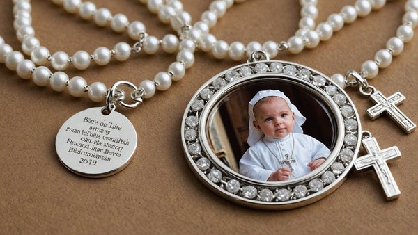 Cadeaux de bijoux personnalisés pour baptême et communion